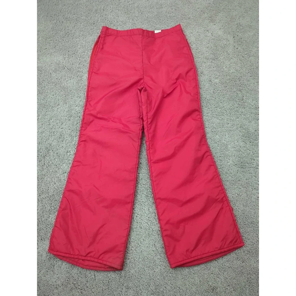 Vintage‎ White Stag Skiwear Snow Pants Mens W:32 Red Side Leg Zip Made in Mexico